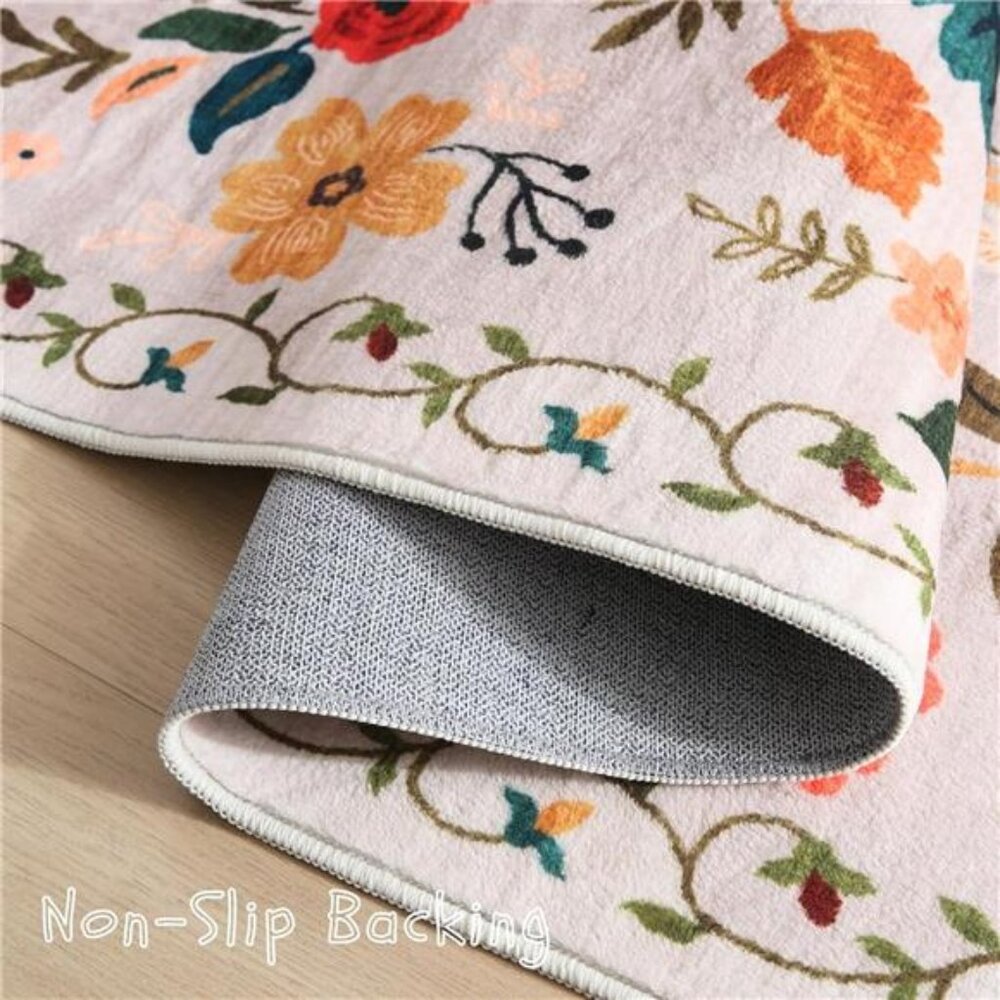 NEW Floral Boho Chic Area Rug - Picture 4 of 7